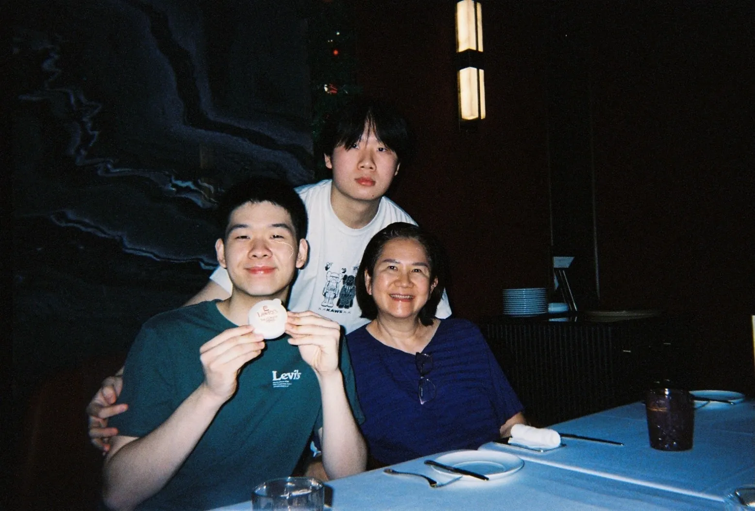 Dinner with mom and my brother. I LOVE exploring new restaraunts and cooking recipes at home.